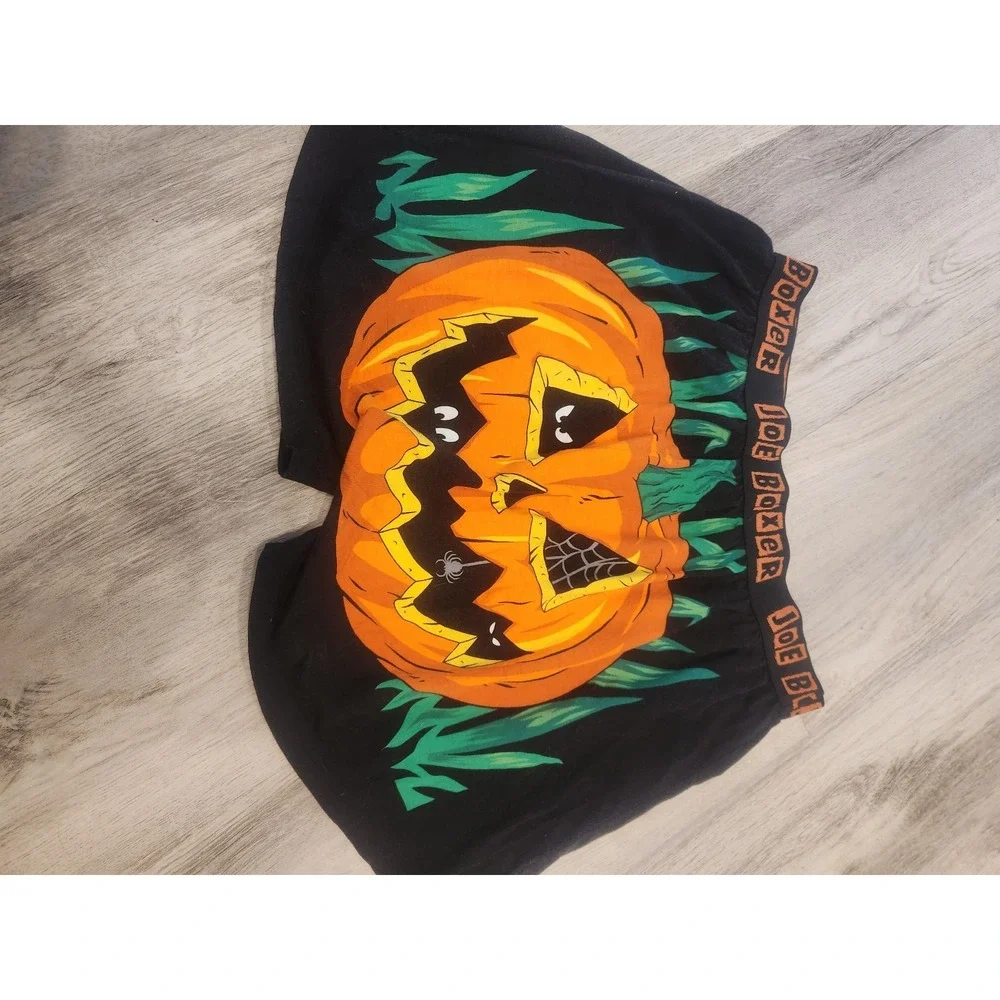 Joe Boxer Mens size Medium Halloween Jack O Lantern Pumpkin‎ Boxer Shorts